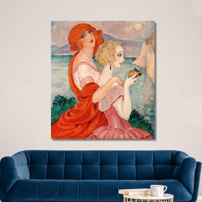 Sulla Strada Per Anacapri Gerda Wegener gwg24 quadro stampato su tela