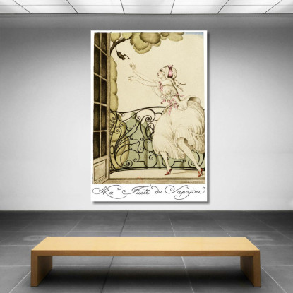 Sui Tacchi Rossi Pl 02 Gerda Wegener gwg26 quadro stampato su tela