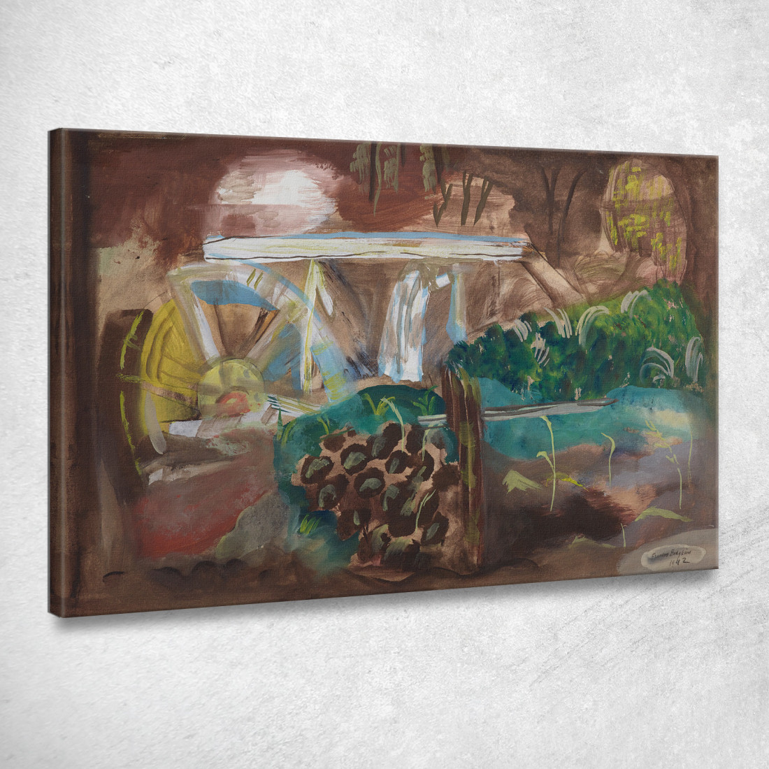 La Ruota Del Mulino Frances Hodgkins fhd43 quadro stampato su tela La Ruota Del Mulino Frances Hodgkins fhd43 quadro stampato su tela