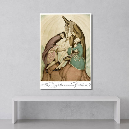 Sui Tacchi Rossi Pl 06 Gerda Wegener gwg30 quadro stampato su tela