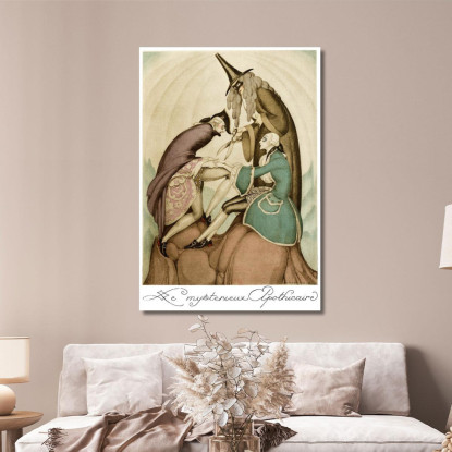 Sui Tacchi Rossi Pl 06 Gerda Wegener gwg30 quadro stampato su tela