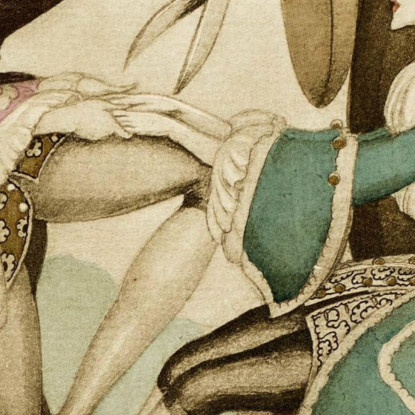 Sui Tacchi Rossi Pl 06 Gerda Wegener gwg30 quadro stampato su tela