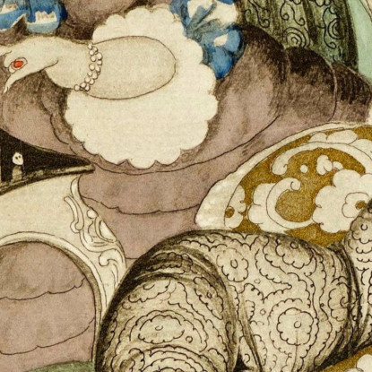 Sui Tacchi Rossi Pl 10 Gerda Wegener gwg34 quadro stampato su tela