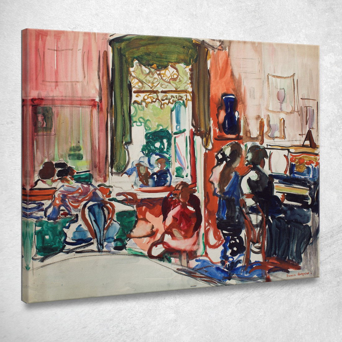 La Lezione Di Pianoforte Frances Hodgkins fhd45 quadro stampato su tela La Lezione Di Pianoforte Frances Hodgkins fhd45 quadro stampato su tela