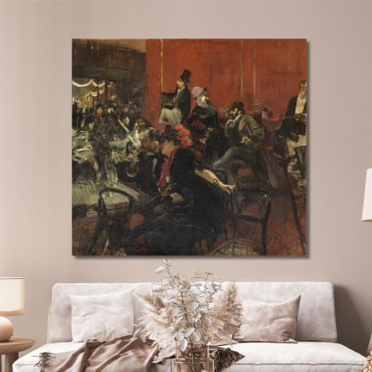 Scena Di Festa Giovanni Boldini gbd21 quadro stampato su tela