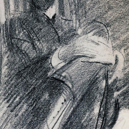 Uomo Seduto Giovanni Boldini gbd25 quadro stampato su tela