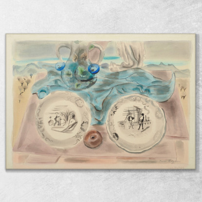 Due Piatti Frances Hodgkins fhd49 quadro stampato su tela