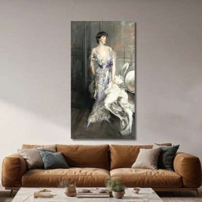 Ritratto Di Celia Tobin Clark Giovanni Boldini gbd54 quadro stampato su tela