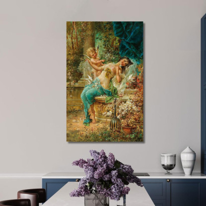 Sconfitto Hans Zatzka hzt12 quadro stampato su tela