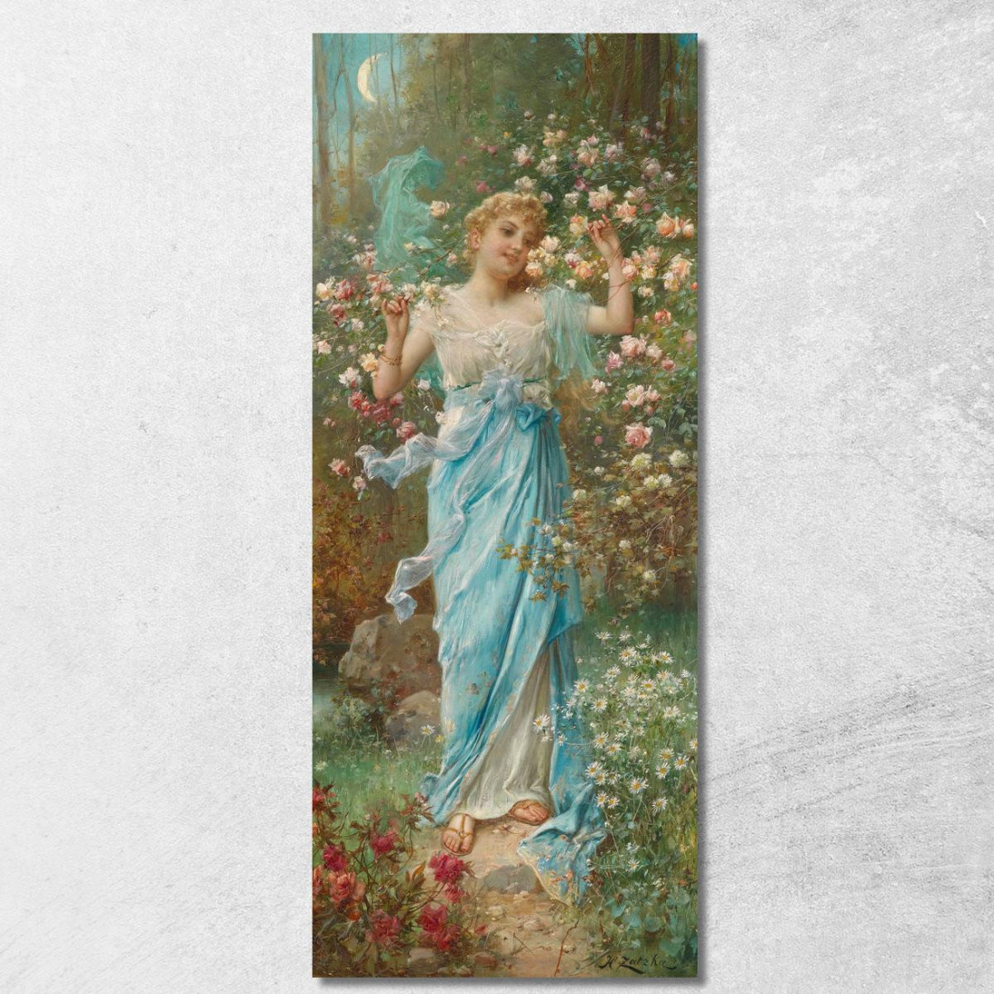 Danza Dei Fiori Hans Zatzka hzt14 quadro stampato su tela