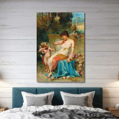 Cupido 2 Hans Zatzka hzt15 quadro stampato su tela