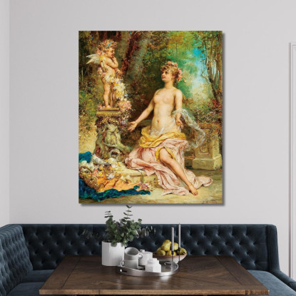 Cupido Hans Zatzka hzt16 quadro stampato su tela