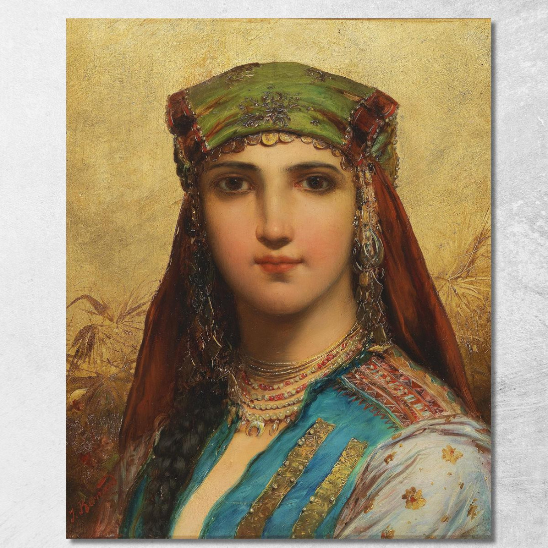Amico Hans Zatzka hzt20 quadro stampato su tela Amico Hans Zatzka hzt20 quadro stampato su tela