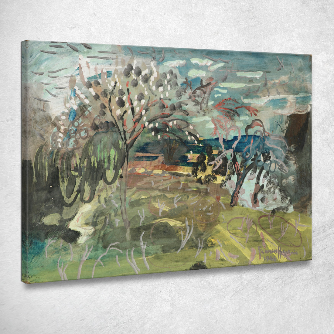 Ciliegio Al Croft Frances Hodgkins fhd59 quadro stampato su tela Ciliegio Al Croft Frances Hodgkins fhd59 quadro stampato su tela