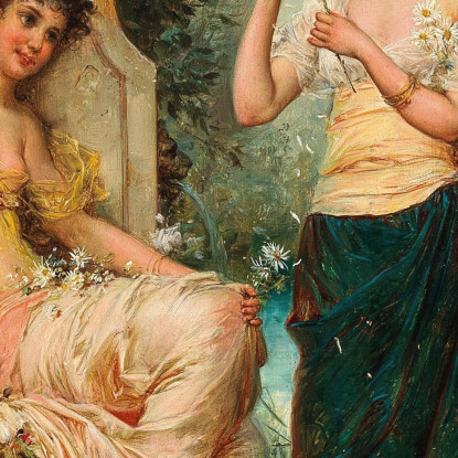 Lui Mi Ama Non Mi Ama Hans Zatzka hzt25 quadro stampato su tela