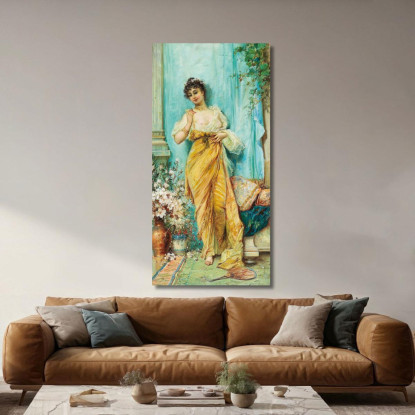 Nel Boudoir Hans Zatzka hzt28 quadro stampato su tela