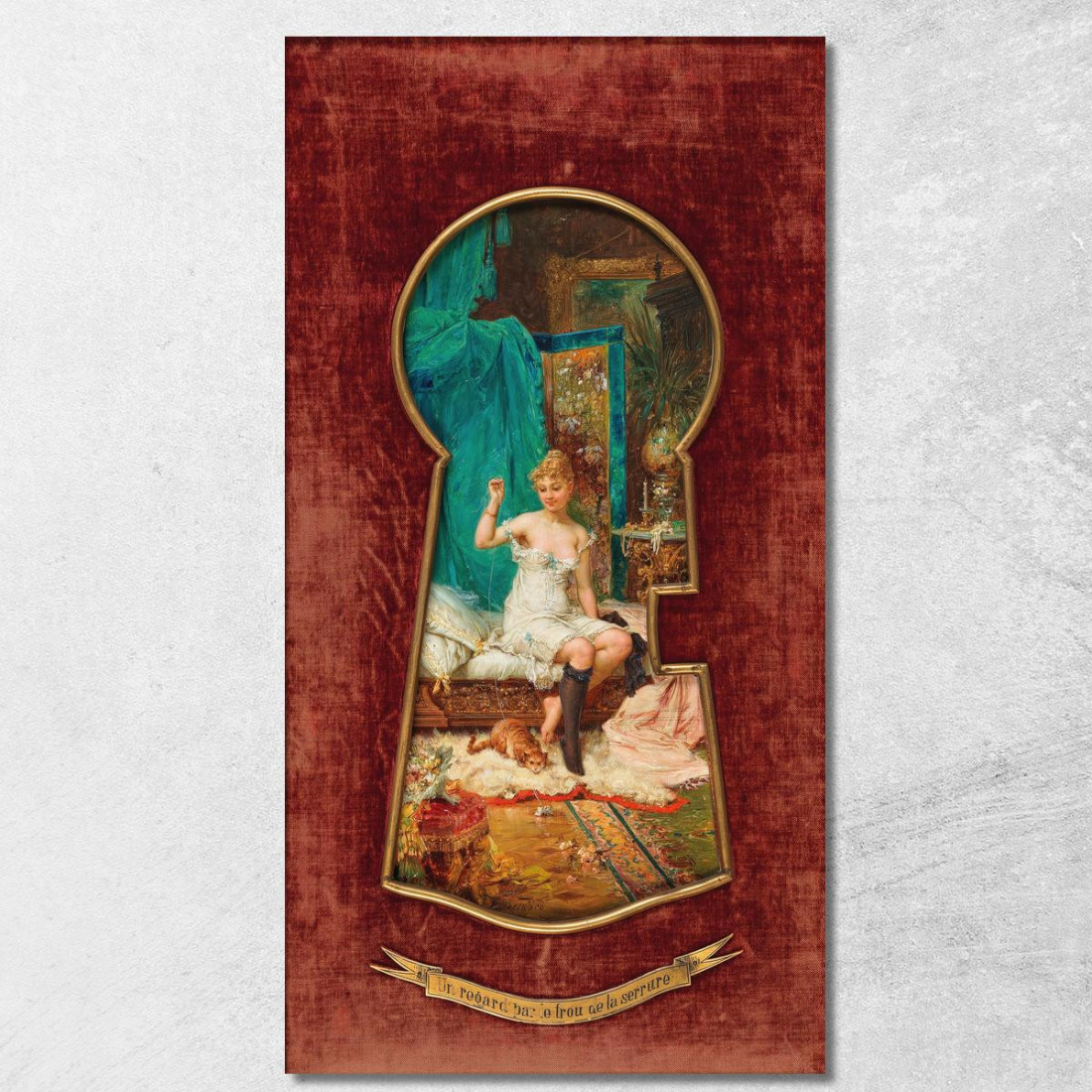 Trucco Hans Zatzka hzt42 quadro stampato su tela Trucco Hans Zatzka hzt42 quadro stampato su tela