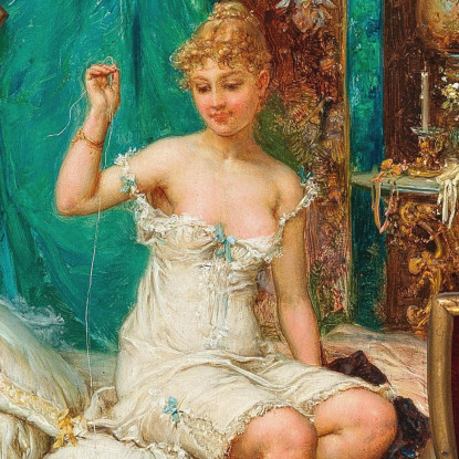 Trucco Hans Zatzka hzt42 quadro stampato su tela