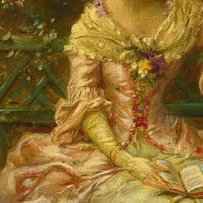 Pensando A Lui Hans Zatzka hzt52 quadro stampato su tela