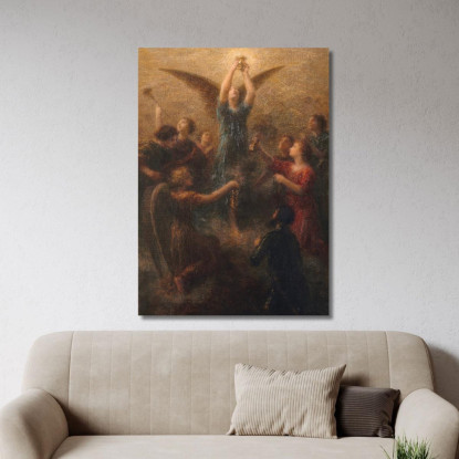 Il Graal. Preludio Di Lohengrin Henri Fantin-Latour hft42 quadro stampato su tela