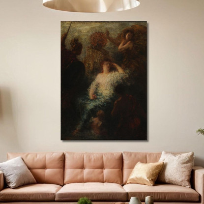 Il Giudizio Di Parigi Henri Fantin-Latour hft44 quadro stampato su tela