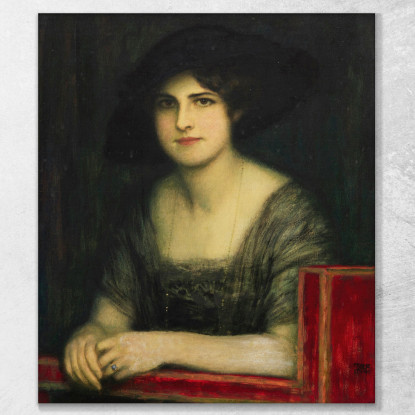 Ritratto Della Figlia Maria 3 Franz von Stuck fvs10 quadro stampato su tela