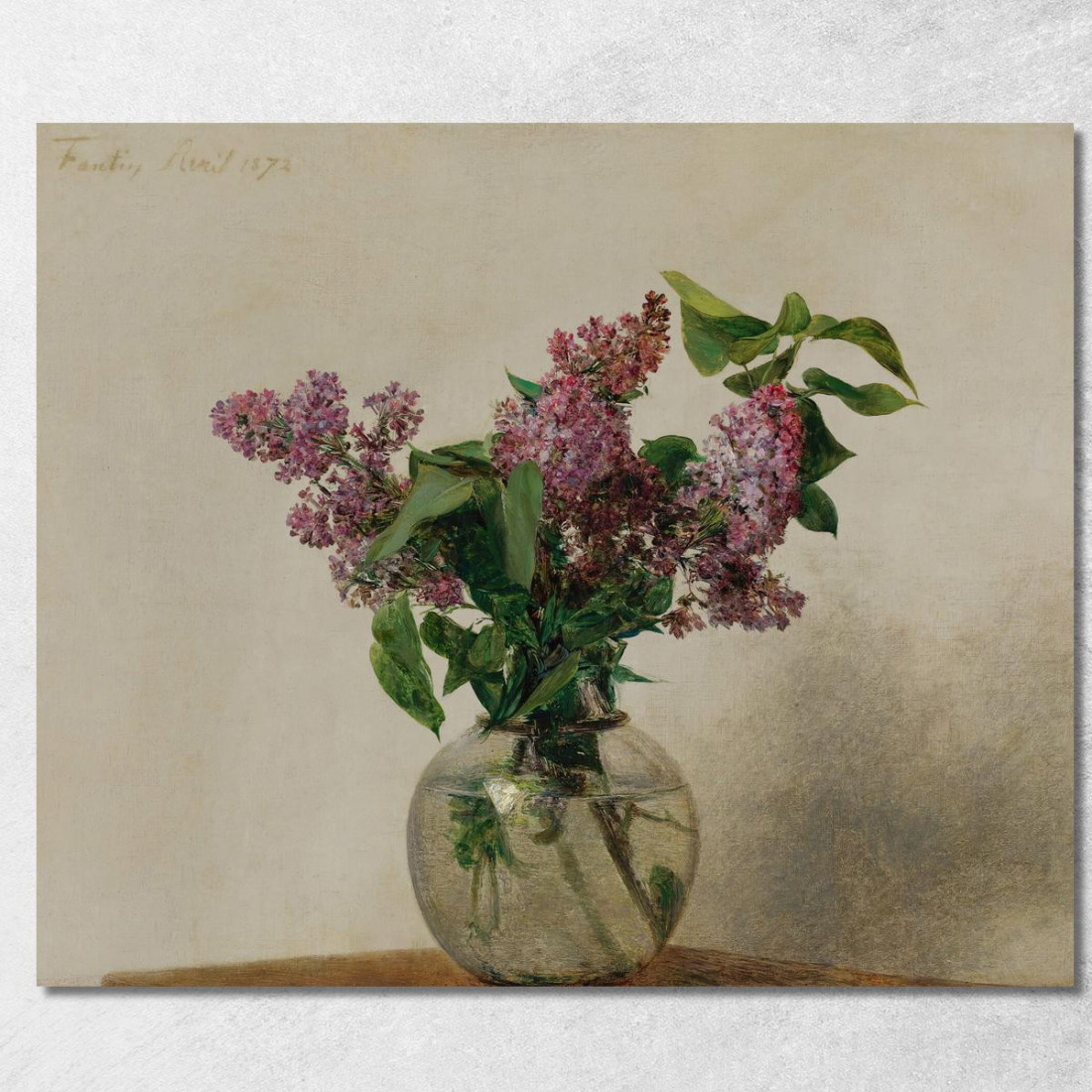 Lilla Henri Fantin-Latour hft48 quadro stampato su tela Lilla Henri Fantin-Latour hft48 quadro stampato su tela