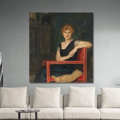 Ritratto Di Signora Franz von Stuck fvs13 quadro stampato su tela