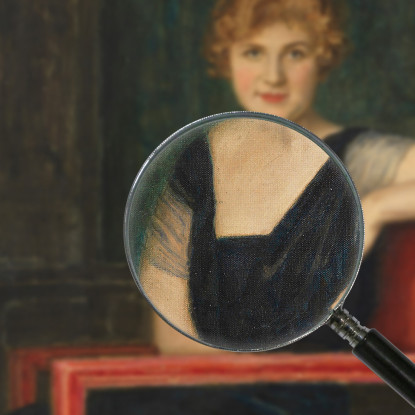 Ritratto Di Signora Franz von Stuck fvs13 quadro stampato su tela