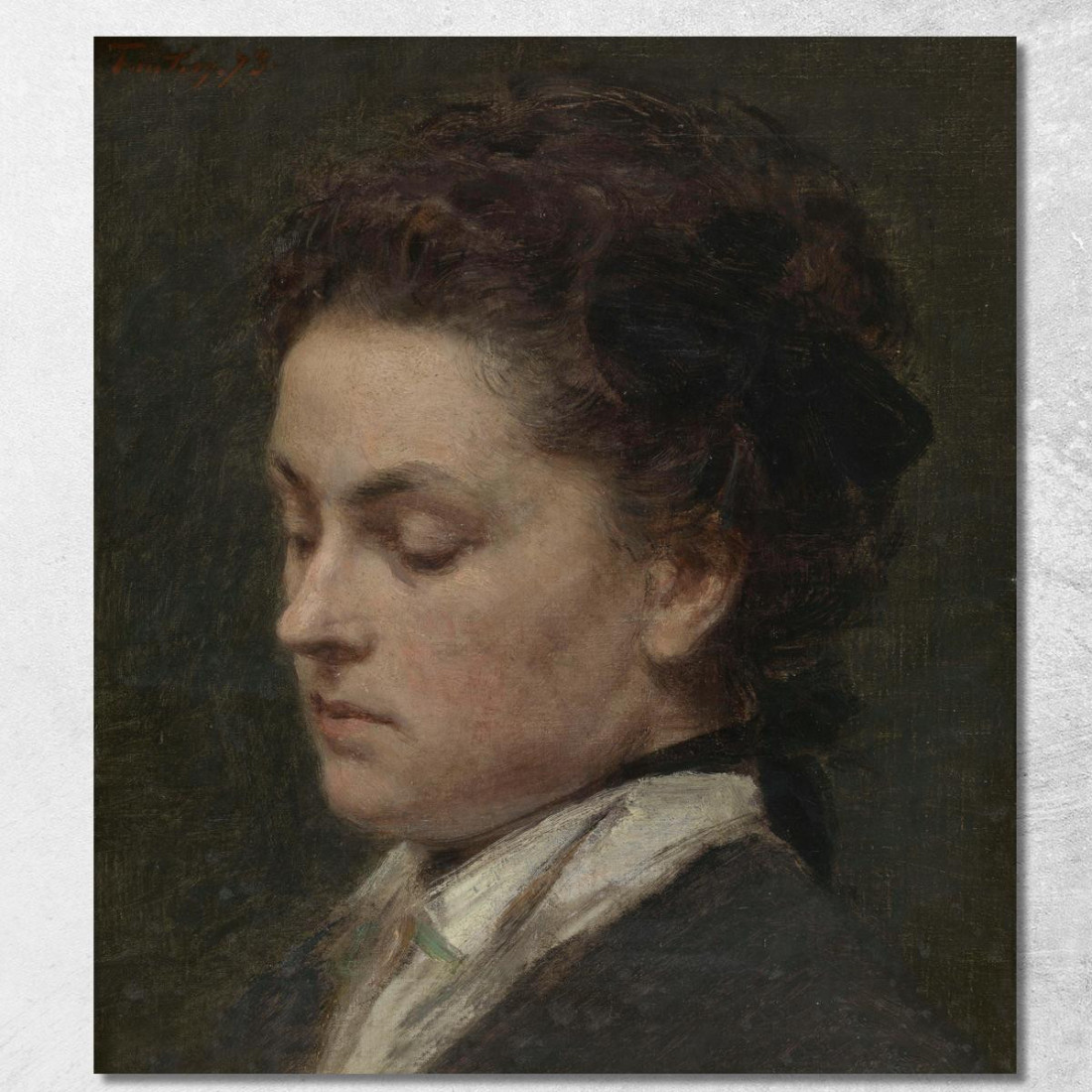 Victoria Dubourg Moglie Dell'Artista Henri Fantin-Latour hft133 quadro stampato su tela Victoria Dubourg Moglie Dell'Artista Henri Fantin-Latour hft133 quadro stampato su tela