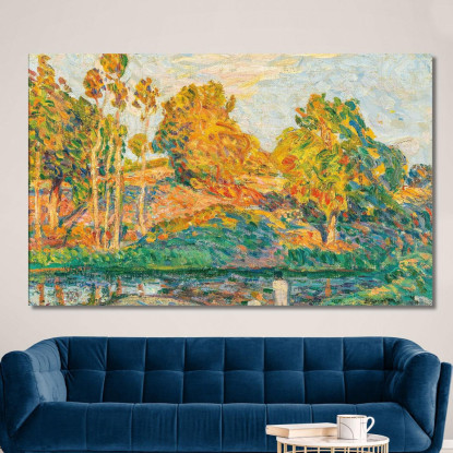 Vicino Al Fiume Henri Lebasque hlb2 quadro stampato su tela