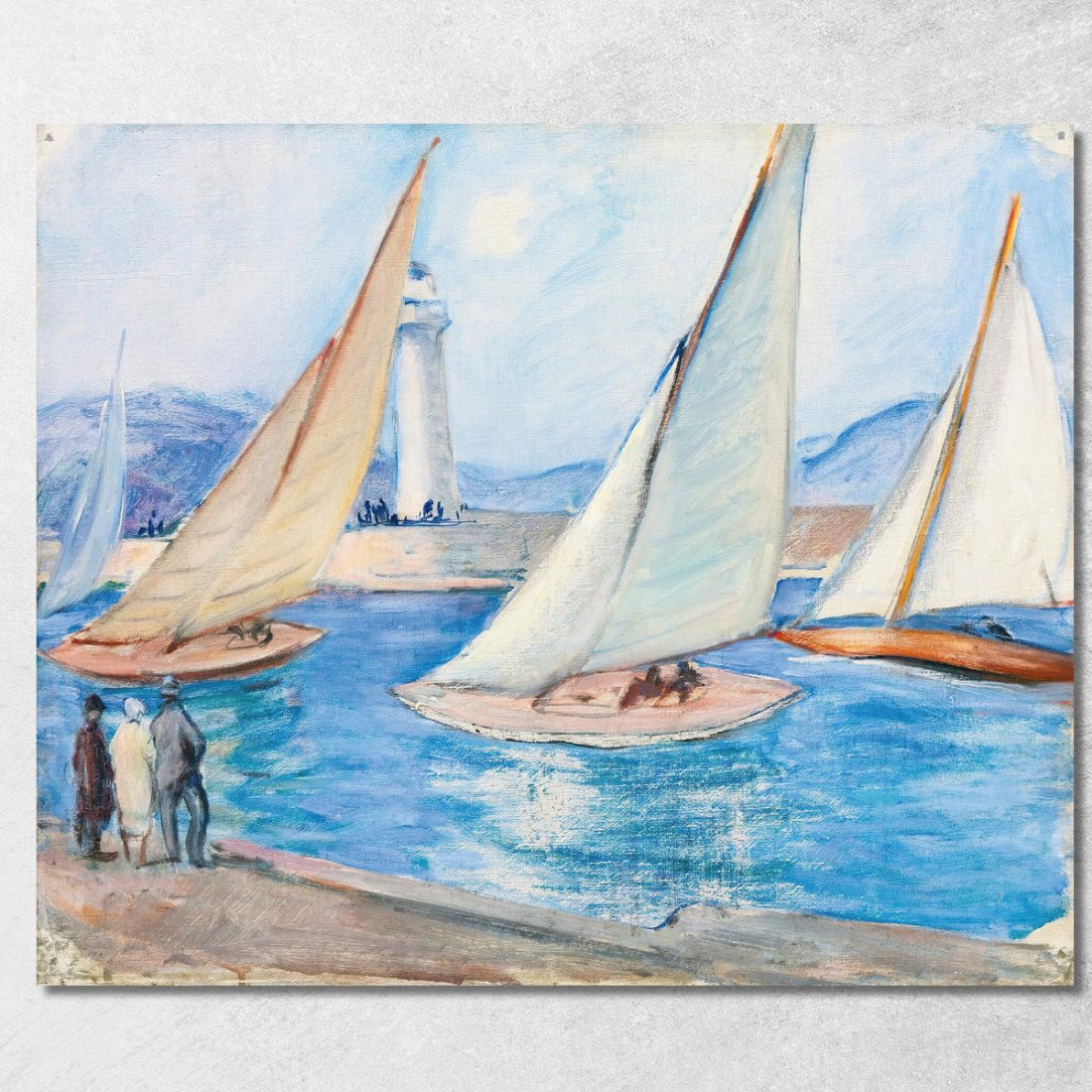 Inizio Delle Regate Nel Midi St. Tropez Henri Lebasque hlb9 quadro stampato su tela Inizio Delle Regate Nel Midi St. Tropez Henri Lebasque hlb9 quadro stampato su tela