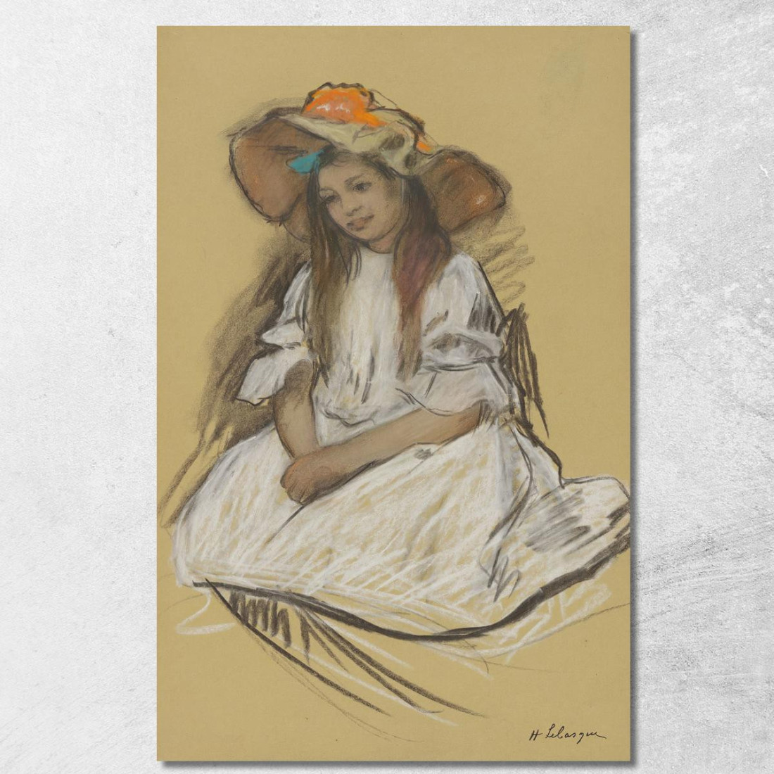 Nono Figlia Del Pittore Henri Lebasque hlb49 quadro stampato su tela Nono Figlia Del Pittore Henri Lebasque hlb49 quadro stampato su tela
