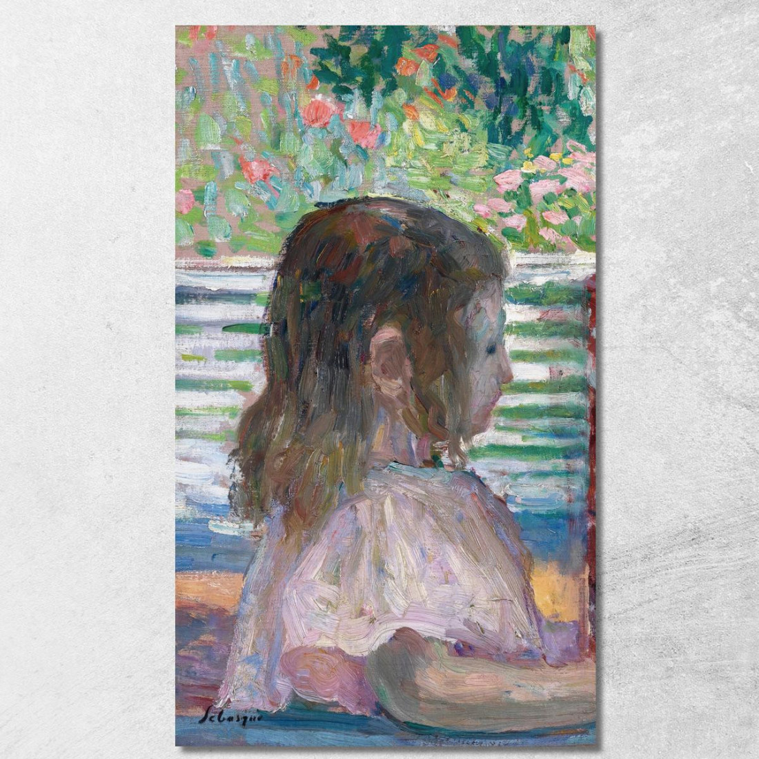 Testa Piccola Di Profilo Henri Lebasque hlb64 quadro stampato su tela Testa Piccola Di Profilo Henri Lebasque hlb64 quadro stampato su tela