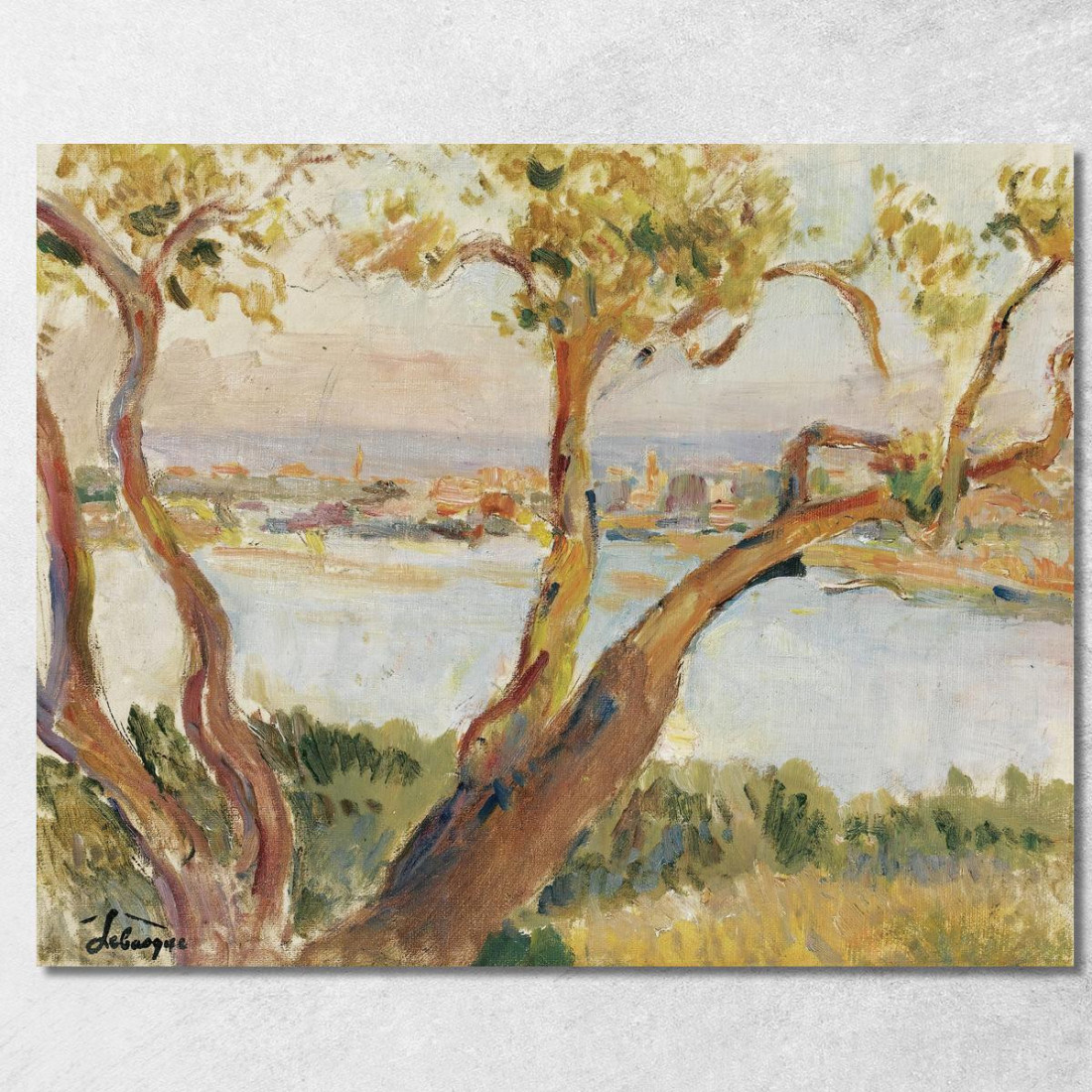 Veduta Di Antibes Henri Lebasque hlb73 quadro stampato su tela Veduta Di Antibes Henri Lebasque hlb73 quadro stampato su tela