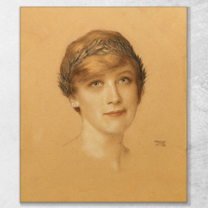 Ritratto Di Donna Franz von Stuck fvs34 quadro stampato su tela