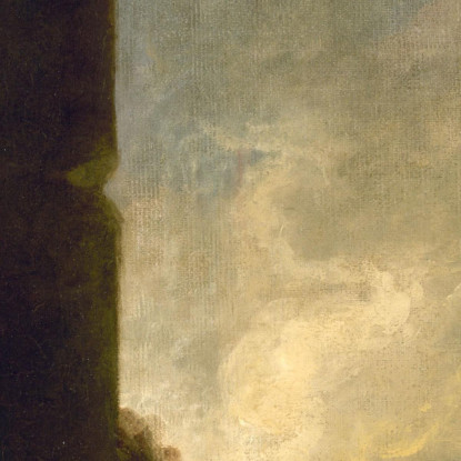 Lavanderia Hubert Robert hrb46 quadro stampato su tela
