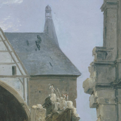 La Chiesa Dei Foglianti In Demolizione Hubert Robert hrb73 quadro stampato su tela
